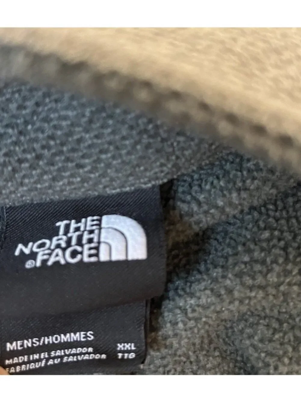 The North Face Mens XXL 1/4 Zip Pullover Sweatshirt Green Waffle Weave Jacket